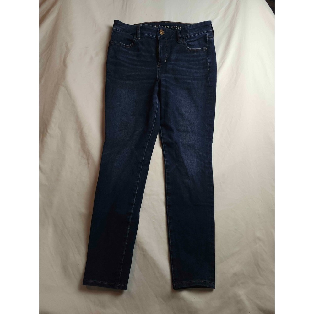 American Eagle The Dream Jean Skinny Jeans Womens Size 10 Blue Dark Wash Denim